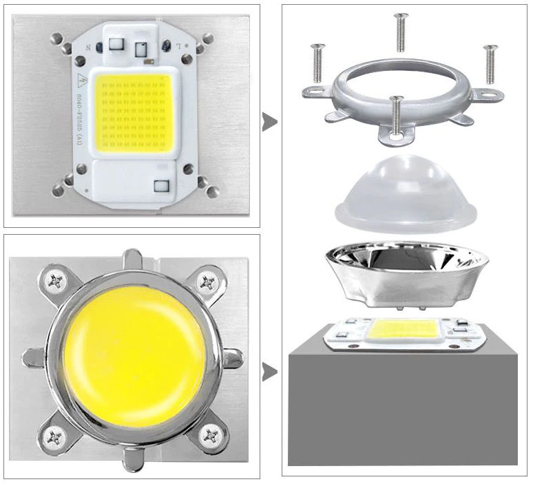 Lente soporte Cristal 44.5mm - Montaje